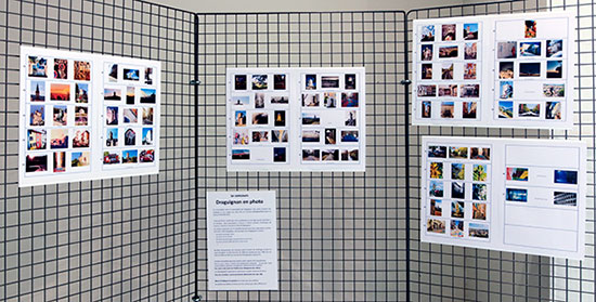Panneau d'exposition des 36 participants à Draguignan en Photos